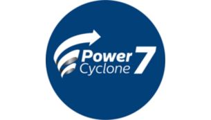 PowerCyclone 7 помогает дольше поддерживать максимальную мощность всасывания
