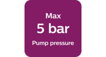Presiune pompă max. 5 bari