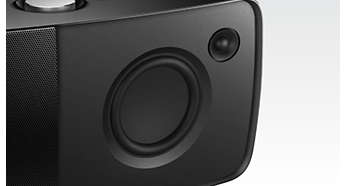 Dedicated tweeters offer detailed high frequency sound