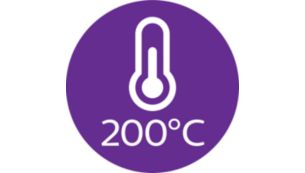 Professional 200°C styling temperature