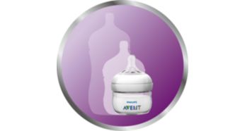Yeni doğanlar için daha küçük, 60 ml/2 oz biberon