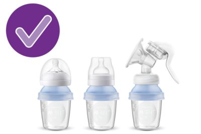 philips avent breast milk storage bottles