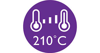 Temperatură profesională de 210°C pentru rezultate perfecte ca la coafor