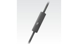 Built-in microphone and pick up button for easy hands-free calling