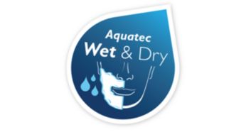 Aquatec 乾濕剃鬚科技，防水和防蒸氣