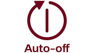 Auto shut-off after 30 min. for energy-saving and safety reasons