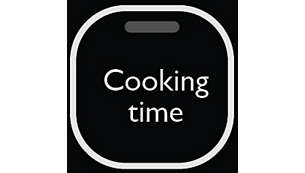 Timer yang mudah diprogram menunjukkan progres memasak