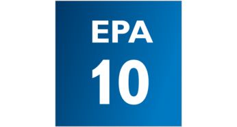 The EPA filter catches microscopic dust mites, which can cause allergies