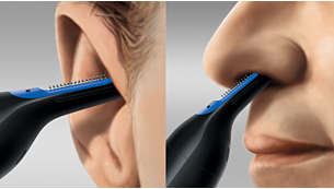 Perfectly angled for easy reach inside ear or nose