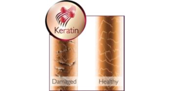Care for your hair with the keratin-infused ceramic coating