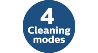 4 cleaning modes to adapt to different areas