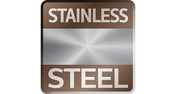 Iconic stainless steel front, shaped to precision