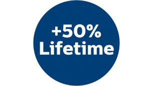 50% longer lifetime than traditonal paper bags