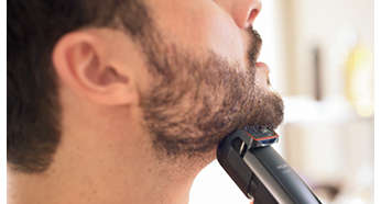 0,4 mm ayarını her gün kullanarak 3 günlük mükemmel kirli sakal görünümünü elde edin