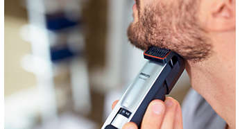 Поддържайте идеална 3-дневна набола брада, като използвате настройката за 0,4 мм ежедневно