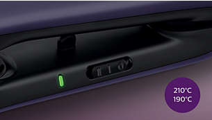 Extra care and control with 2 temperature settings