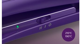 Extra care and control with 2 temperature settings