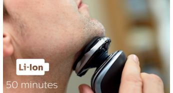 50 minutes of cordless shaving
