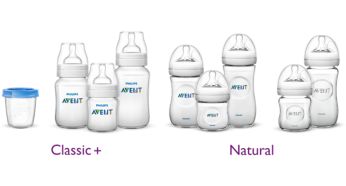 Συμβατότητα με τα μπιμπερό και τα δοχεία Philips Avent