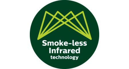 Technologie de chaleur par infrarouge avancée pour jusqu'à 80 % de fumée en moins