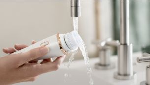 The heads are easy to clean with warm water and soap