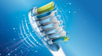 Follows the shape of your teeth and gums for a deeper clean