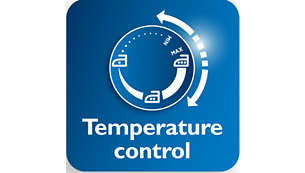 Bigger temperature dial for easier temperature adjustment