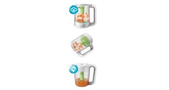 Philips Avent SCF870/20 2-in-1 Baby Food Maker, Steamer Mixer