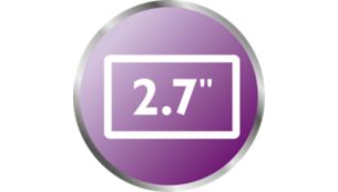 Οθόνη υψηλής ανάλυσης 2,7" με πεντακάθαρη νυχτερινή όραση