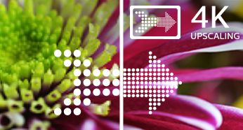 Enjoy HD content in 4K UHD with a 4K upscaling engine