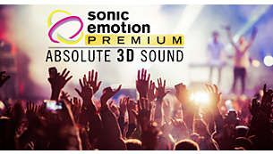 Immersive sound with clear voice designed by sonic emotion