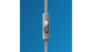 Built-in microphone takes you from music to phone calls