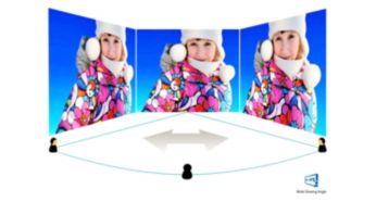 AH-IPS екранът осигурява впечатляващи образи с широк зрителен ъгъл