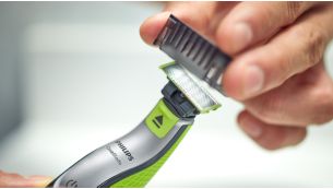 4 click-on stubble combs (1, 2, 3 and 5 mm) for even stubble