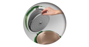 Fully detachable inner lid for easy cleaning