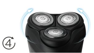 Äáº§u linh hoáº¡t 4 chiá»u giÃºp dá» dÃ ng cáº¡o cÃ¡c ÄÆ°á»ng cong trÃªn khuÃ´n máº·t cá»§a báº¡n