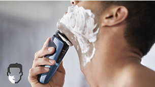 AquaTec ile rahat bir kuru tıraş veya ferahlatıcı bir ıslak tıraş deneyimi yaşayın