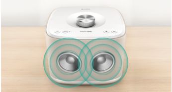 2 haut-parleurs 2,5" avec évent de basses, pour un son immersif