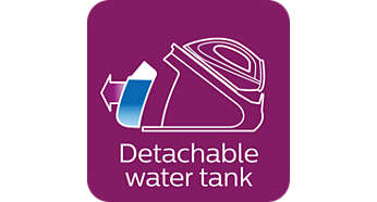 Rezervor de apă detaşabil XL de 2,2 l, ideal pentru familii