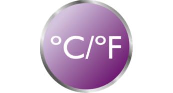 Gives results in Celcius and Fahrenheit