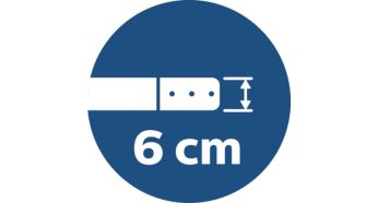 Design subţire de 6 cm, pentru curăţare sub spaţiile joase