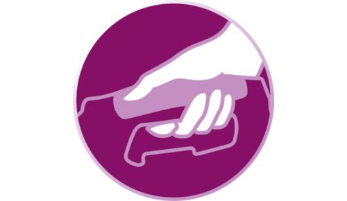 Snadné uchopení pro pohodlnou manipulaci během žehlení