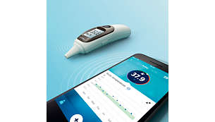 Automatically syncs to the Philips health app via Bluetooth®