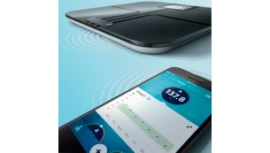 Automatically syncs to the Philips health app via Bluetooth®