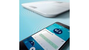 Automatische Synchronisation mit Philips health app über Bluetooth®