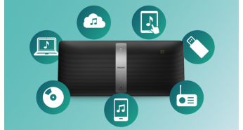 Поточно предаване от всичките ви музикални източници – CD, FM, USB през izzylink™