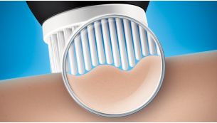Coordinated bristle movements to boost micro-circulation