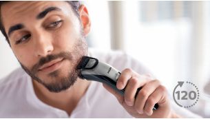 Up to 120 minutes of cordless use after a 1-hour charge