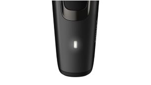 Zie in een oogopslag de batterijstatus van de trimmer