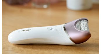 Pega em forma de S para manuseamento fácil em todas as zonas do corpo